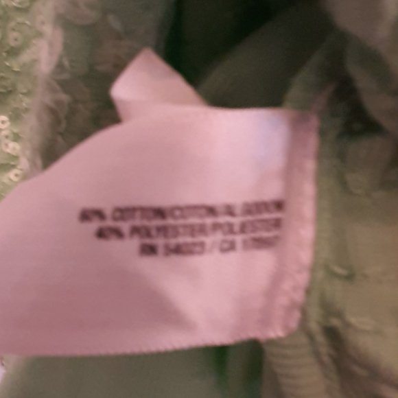 Old Navy Soft Jade-Light Green sequin tank top size Medium - Picture 3 of 7